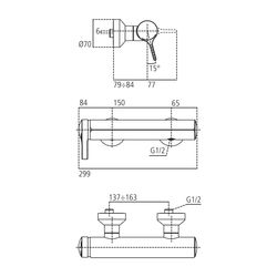 Ideal Standard Brausearmatur Aufputz Melange, Ausld. 79-84mm, Chrom... IST-A4269AA 4015413316620 (Abb. 1)