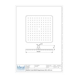 Ideal Standard Regenbrause Idealrain Cube 300x300mm Chrom... IST-B0025AA 3800861033929 (Abb. 1)