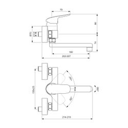 Ideal Standard Badearmatur Unterputz Ceraflex, Bausatz 2, Ros.163x163mm, eigens.DIN EN 171... IST-A6882AA 4015413342629 (Abb. 1)