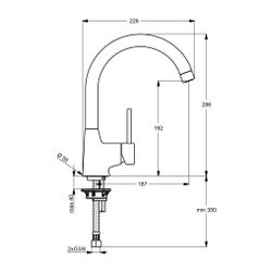 Ideal Standard Display Küchenarmatur Nora, Chrom... IST-B9352AA 3800861025733 (Abb. 1)