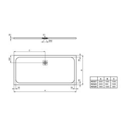 Ideal Standard Rechteck-Brausewanne Ultra Flat S, 2000x900x30mm, Sandstein... IST-K8343FT 4015413078290 (Abb. 1)