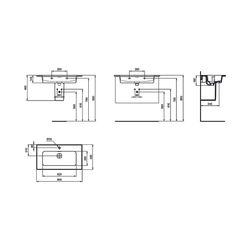 Ideal Standard Möbelwaschtisch Strada II, 1 Hahnloch, mit Überlauf 840x460x180mm, Weiß mit... IST-T3003MA 8014140450580 (Abb. 1)