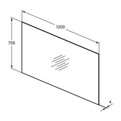 Ideal Standard Spiegel Mirror&Light, 1200x4x700mm... IST-T3371BH 8014140447627 (Abb. 1)