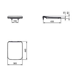 Ideal Standard WC-Sitz Strada II, Sandwich, Weiß... IST-T360001 8014140448853 (Abb. 1)