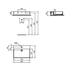Ideal Standard Bundle01 Conca mit Waschtisch, Waschtisch-Unterschrank Weiß, Spiegel und Ar... IST-T4633Y1 8014140485032 (Abb. 1)