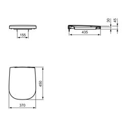 Ideal Standard WC-Sitz Softmood, Softclosing, Weiß... IST-T639201 8014140372257 (Abb. 1)