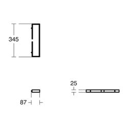 Ideal Standard Handtuchhalter Adapto, 345x87x25mm, Chrom... IST-U8427AA 5017830511304 (Abb. 1)