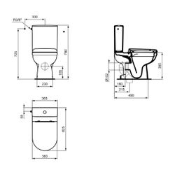 Ideal Standard WC-Sitz Exacto, Softclosing, Weiß... IST-UV09001 5017830535621 (Abb. 1)