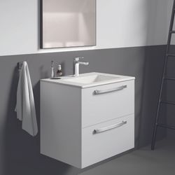 Ideal Standard Waschtisch/Möbel-Paket Eurovit Plus 610x450x565mm Weiß / Hochglanz weiß lac... IST-K2979WG 4015413073257 (Abb. 1)