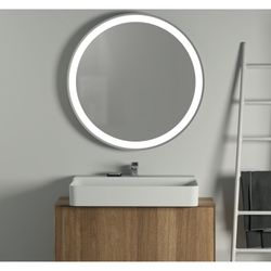 Ideal Standard Spiegel Conca, rund, mit Ambientelicht, Rahmen schwarz, 60W, 900x60mm... IST-T4133BH 8014140463283 (Abb. 1)