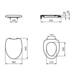 Ideal Standard WC-Sitz Escape Weiß... IST-J244101 8023246170520 (Abb. 1)