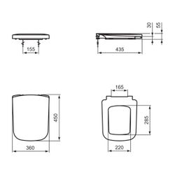 Ideal Standard WC-Sitz MIA, Softclosing, Weiß... IST-J469701 8023246238121 (Abb. 1)