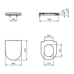 Ideal Standard WC-Sitz Washpoint, Softclosing, Weiß... IST-R392101 3391500510906 (Abb. 1)