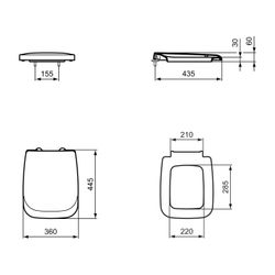 Ideal Standard WC-Sitz Ventuno Weiß... IST-T663701 8014140343875 (Abb. 1)