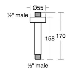 Ideal Standard Deckenanschluss Idealrain 150mm Chrom... IST-B9446AA 3800861023937 (Abb. 1)