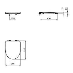 Ideal Standard universal WC-Sitz i.life A Sandwich Weiß... IST-T467501 8014140486084 (Abb. 1)