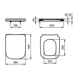 Ideal Standard WC-Sitz i.life A Softclosing Weiß... IST-T453101 8014140485971 (Abb. 1)