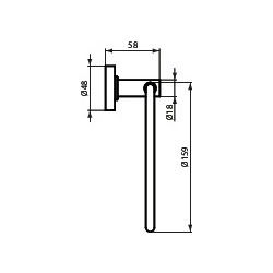 Ideal Standard Handtuchring IOM schwenkbar, Chrom... IST-A9130AA 4015413328050 (Abb. 1)