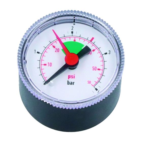 Judo Manometer mit Dichtung D 40mm, G 1/4