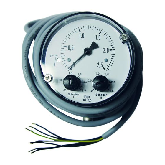Judo Differenzdruckmanometer 0-2,5 bar, Anschluss 1/4