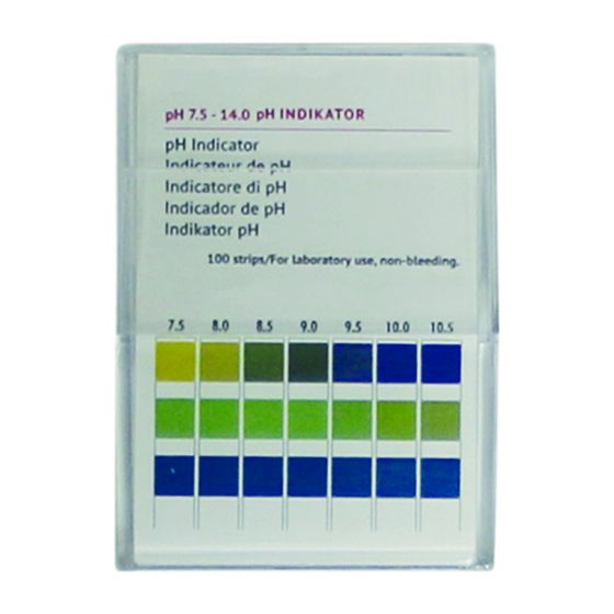 Judo Messbesteck pH-Wert 7,5 - 14 Teststäbchen zur Überwachung des pH-Wertes, 100 Stück