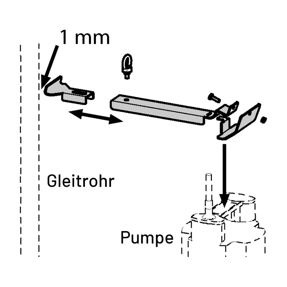 Jung Pumpen Sicherungshebel US 75-155... JUNG-JP41024 4037066410241 (Abb. 1)