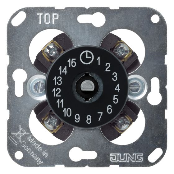 Jung Schaltuhr 11015, 2-polig, 16 AX 250 V, Unterputz, anthrazit
