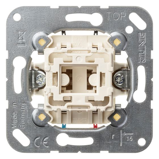Jung Taster 533U, 1-pol. Wechsler mit N-Klemme, 10A 250V, Unterputz