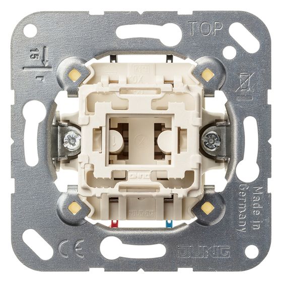 Jung Taster 534 U, 1-polig Schließer, 10A 250V, Unterputz