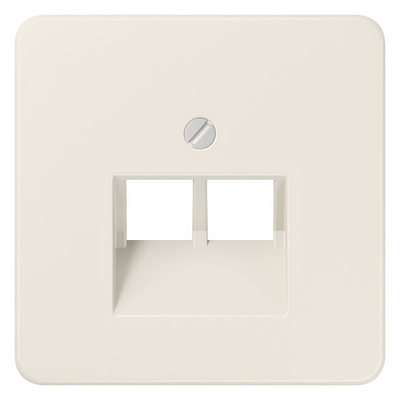 Jung Abdeckung für IAE/UAE-Anschlussdosen CD 569-2UA, 2x8-polig, Thermoplast, Weiß