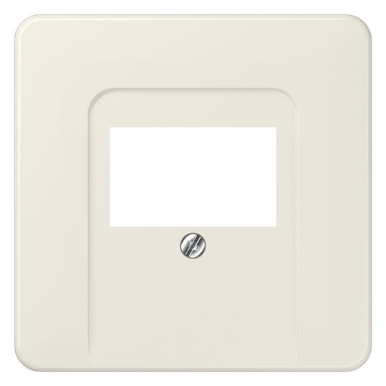 Jung Abdeckung für TAE-Anschlussdosen, Serie CD 569T, 1fach, Thermoplast, Weiß, 67x67mm