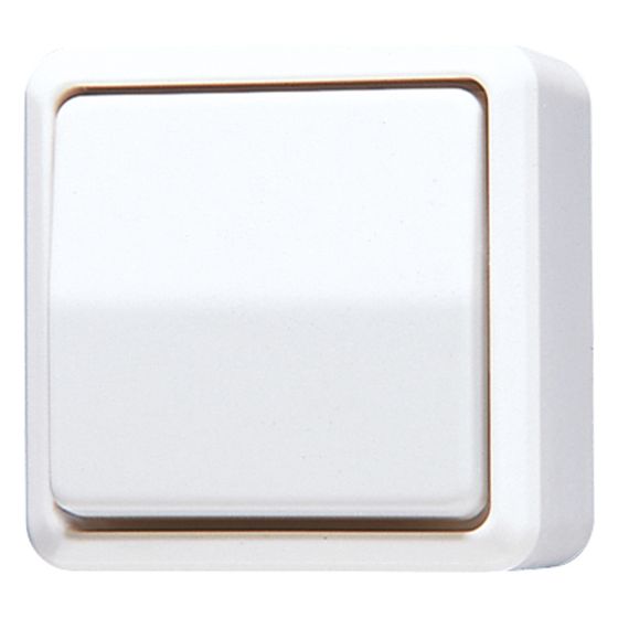 Jung Wippschalter, Universal Aus-Wechsel AP 600, 10 AX 250 V, Kunststoff, Alpinweiß