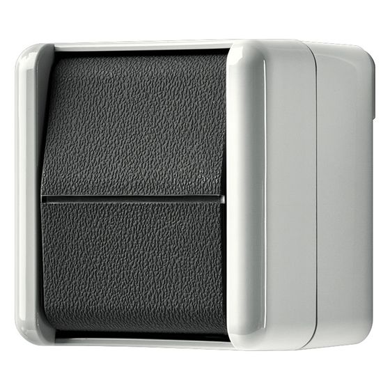 Jung Wippschalter WG 800 807 W Kreuz, IP44, Kunststoff, Grau, 1 Stück