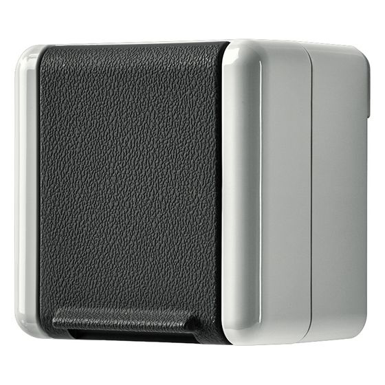 Jung Schutzkontakt-Steckdose WG 800 820KIW, IP44, Kunststoff, Grau/Anthrazit