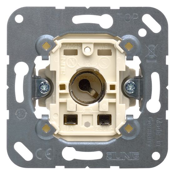 Jung Lichtsignal 938-14U, E14-Gewinde, Unterputz, 71x71x32mm