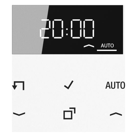 Jung Timer-Display LB-Management AS/A A1750DWW, Unterputz, Glas, Alpinweiß