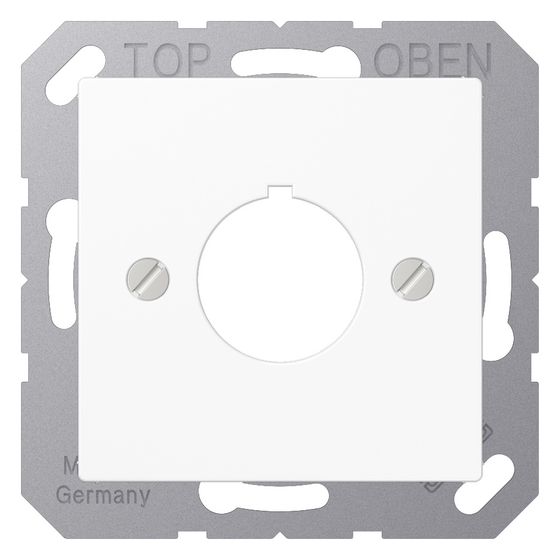 Jung Abdeckung für Befehlsgeräte AS/A A564WW, 22,5mm, Duroplast, Alpinweiß