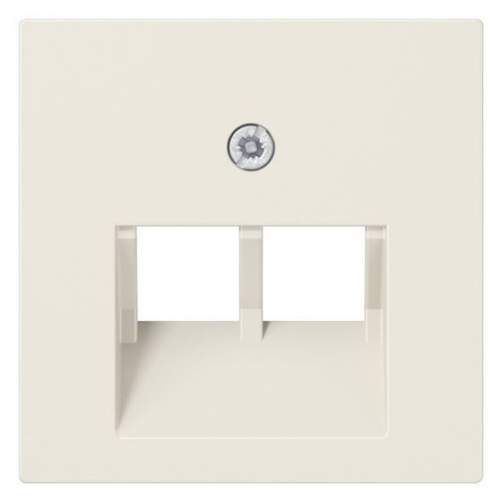Jung Abdeckung für IAE/UAE-Anschlussdosen Serie AS A569-2BFPLUA, 55x55mm, Thermoplast, Weiß