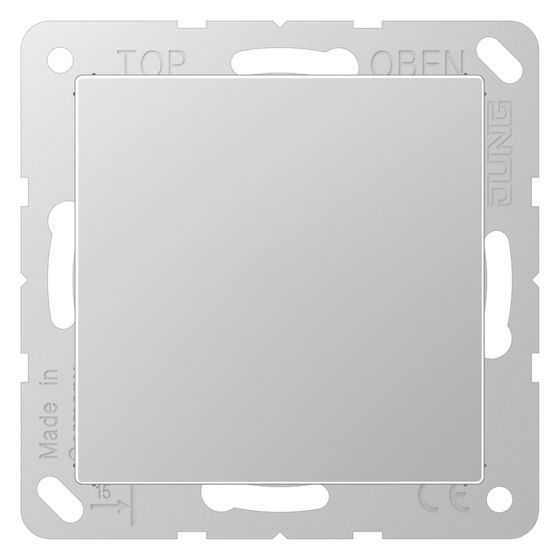 Jung Blind-Abdeckung Serie A A594-0AL, 55x55x32mm, Thermoplast, Aluminium