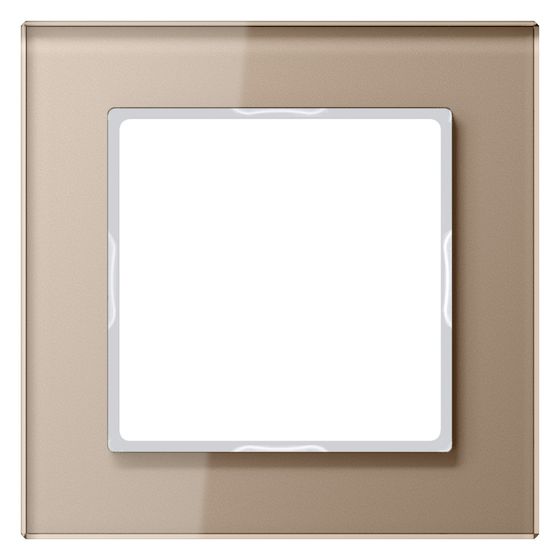 Jung Glasrahmen A CREATION AC581GLCH, 1fach, Glas, Champagner