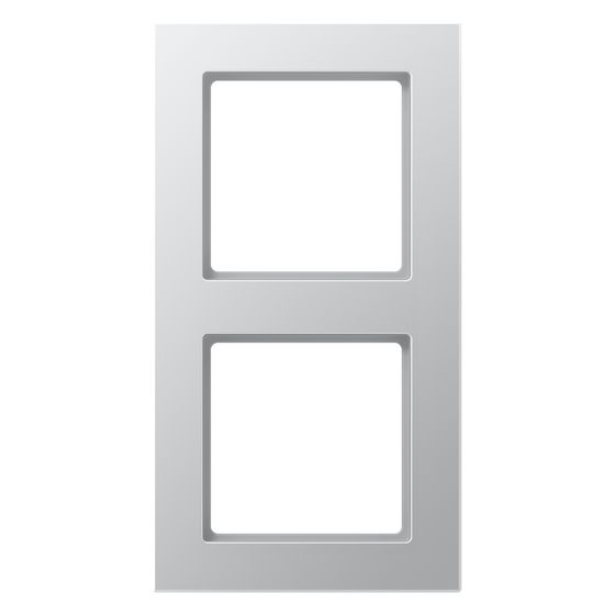 Jung Rahmen 2fach A CREATION AC 582 AL, 84x155mm, Duroplast lackiert, Aluminium