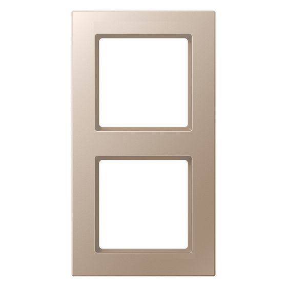 Jung Rahmen 2fach, A CREATION, 84x155mm, Duroplast lackiert, Champagner