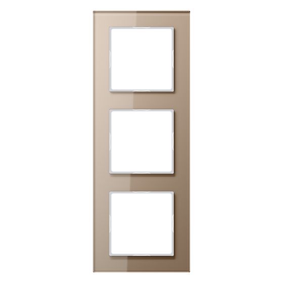 Jung Glasrahmen A CREATION AC583GLCH, 3fach, Glas, Champagner
