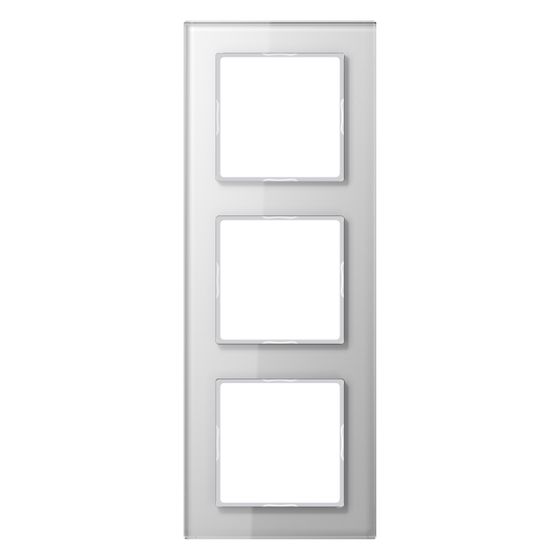 Jung Glasrahmen A CREATION AC583GLWW, 3fach, Glas, Alpinweiß