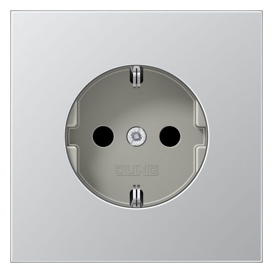 Jung Schutzkontaktsteckdose LS AL1520, 16A 250V, Metall, Aluminium