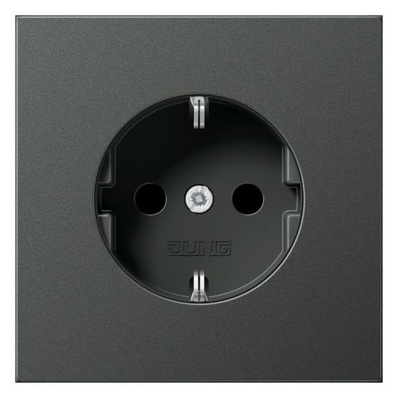 Jung Schutzkontakt-Steckdose LS AL1520AN, 16A 250V, Aluminium, Anthrazit