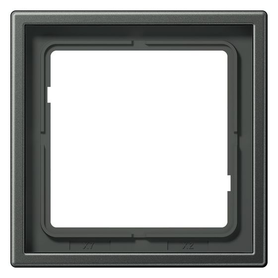 Jung Rahmen 1fach LS 990, 81x81mm, Aluminium, Anthrazit