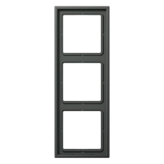 Jung Rahmen 3fach LS 990, 81x223mm, Aluminium, Anthrazit