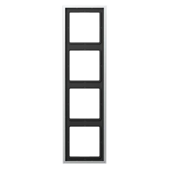 Jung Rahmen 4fach LS 990, 81x294mm, Aluminium, Aluminium