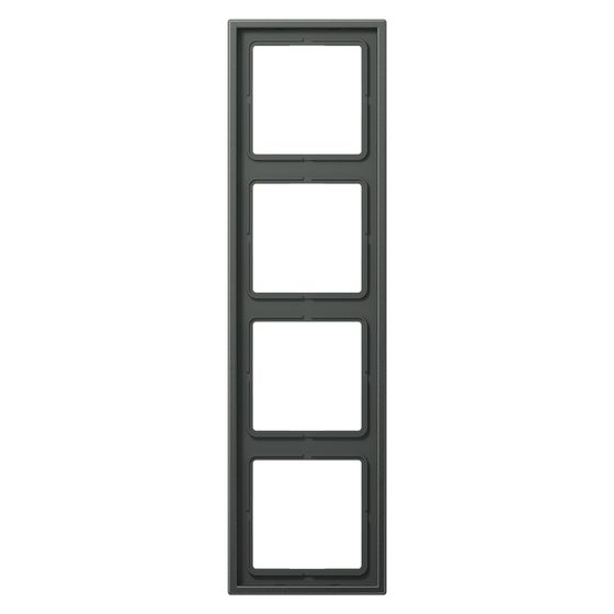 Jung Rahmen 4fach LS 990, 81x294mm, Aluminium, Anthrazit